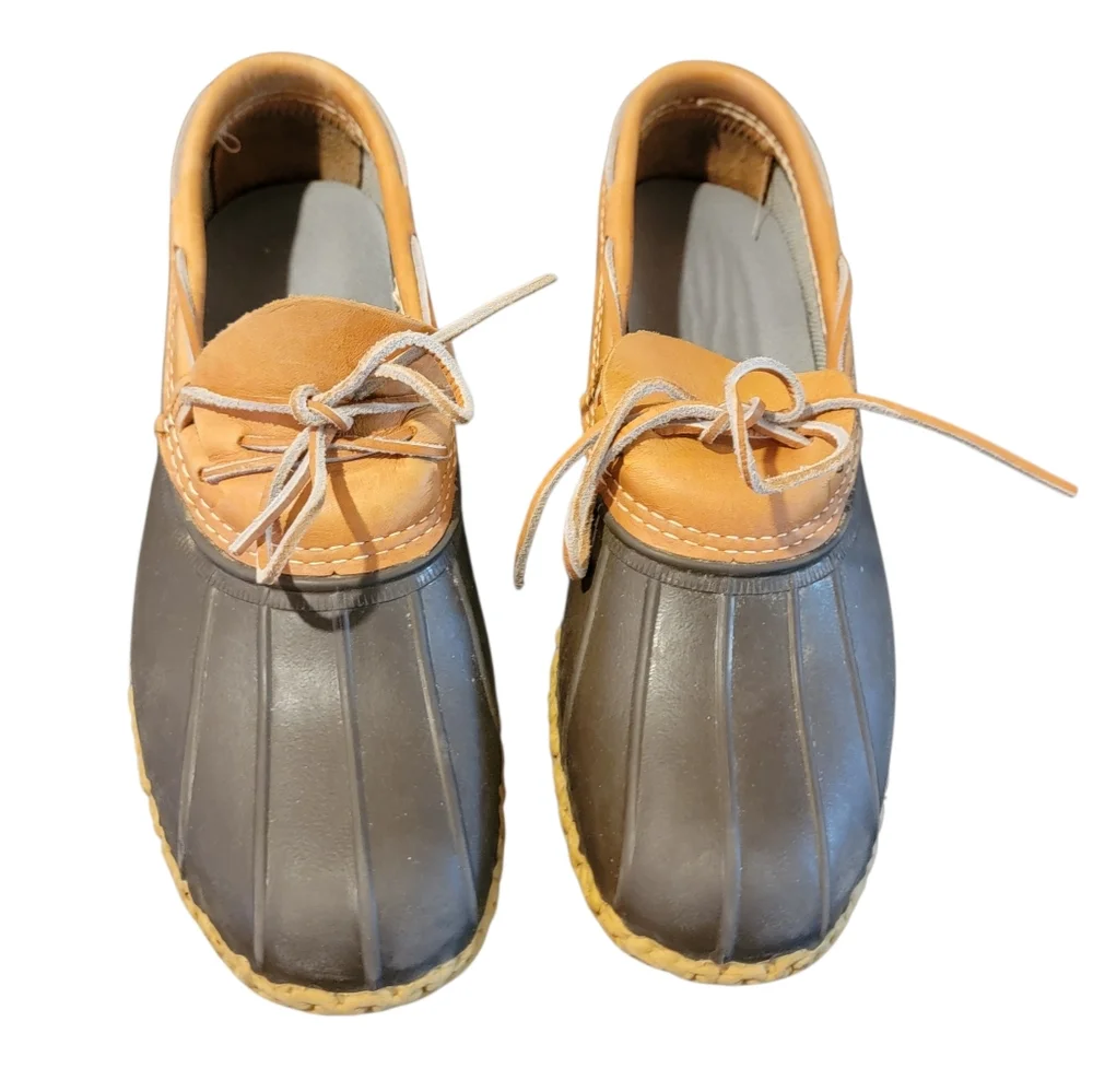 L.L.Bean Low Gumshoe Rubber Moc Duck Boots 12N‎